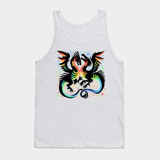 Love is Love Dragon Illustration Tank Top